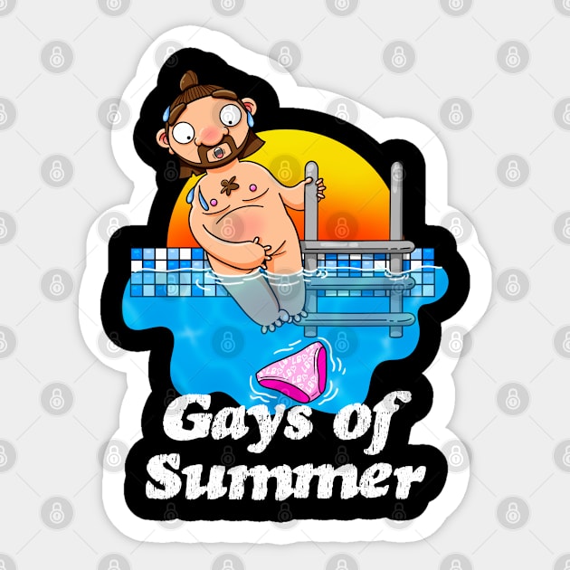 Gays of Summer Naked Sticker by LoveBurty